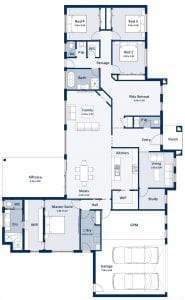 Single story floor plan