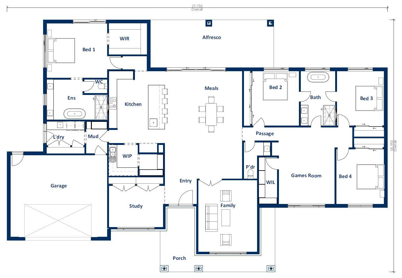 115KING Floor Plan